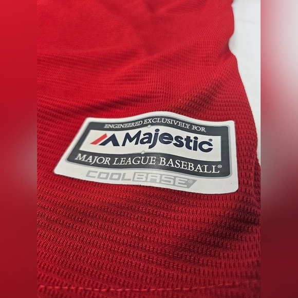 Los Angeles Angels Majestic Red Cool Base Jersey Women's XXL - Picture 2 of 10